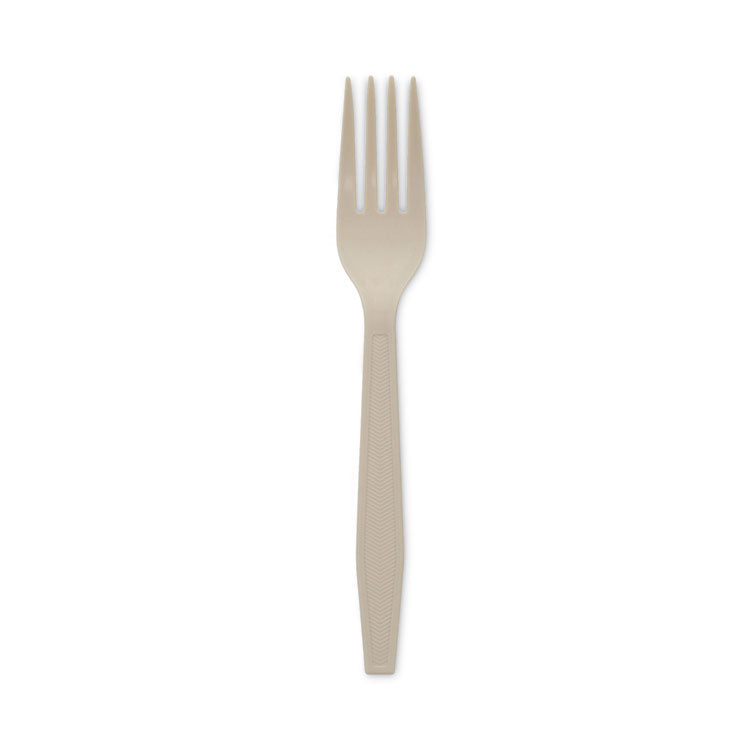 EarthChoice PSM Cutlery, Heavyweight, Fork, 6.88", Tan, 1,000/Carton 1