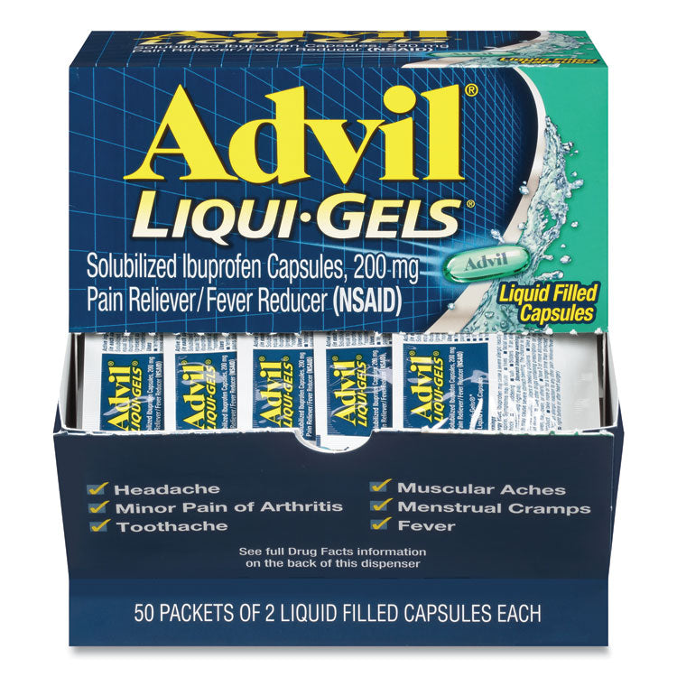 Liqui-Gels, Two-Pack, 50 Packs/box 1