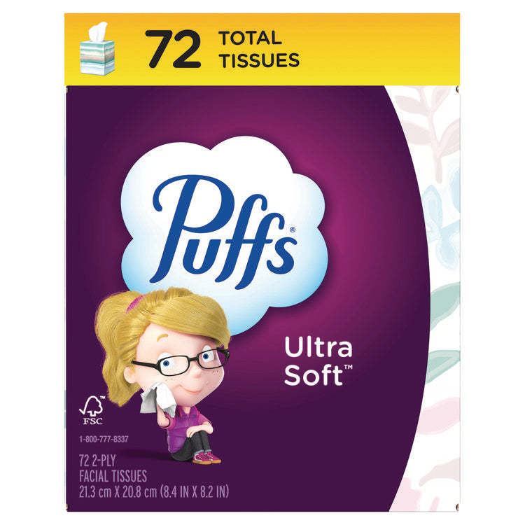 Ultra Soft Facial Tissue, 2-Ply, White, 72 Sheets/Box, 24 Boxes/Carton 2