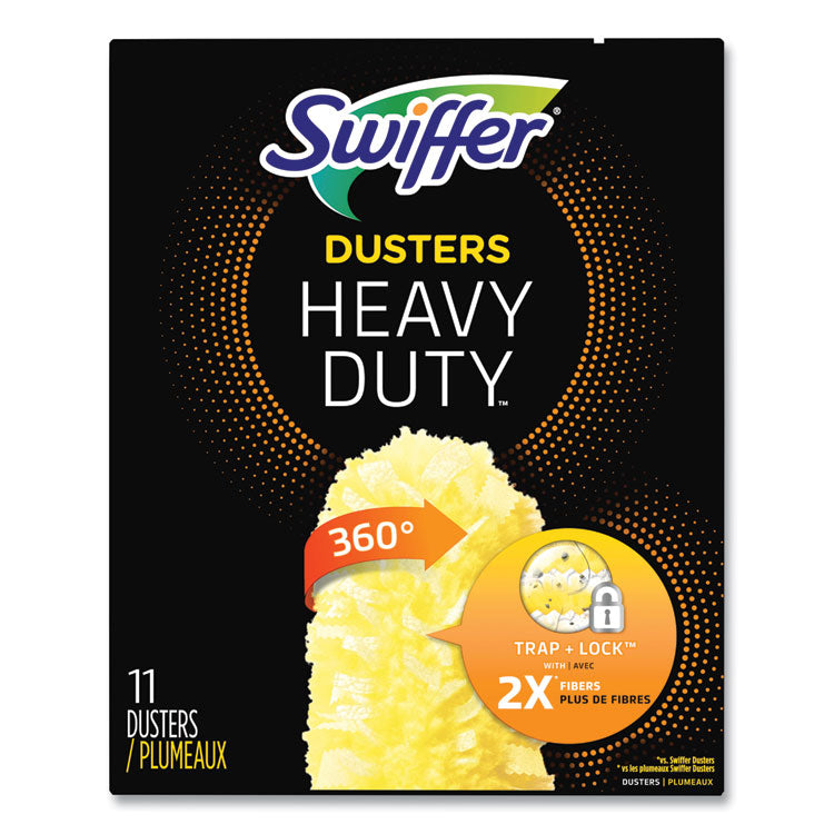 Heavy Duty Dusters Refill, Dust Lock Fiber, 2" X 6", Yellow, 33/carton 1