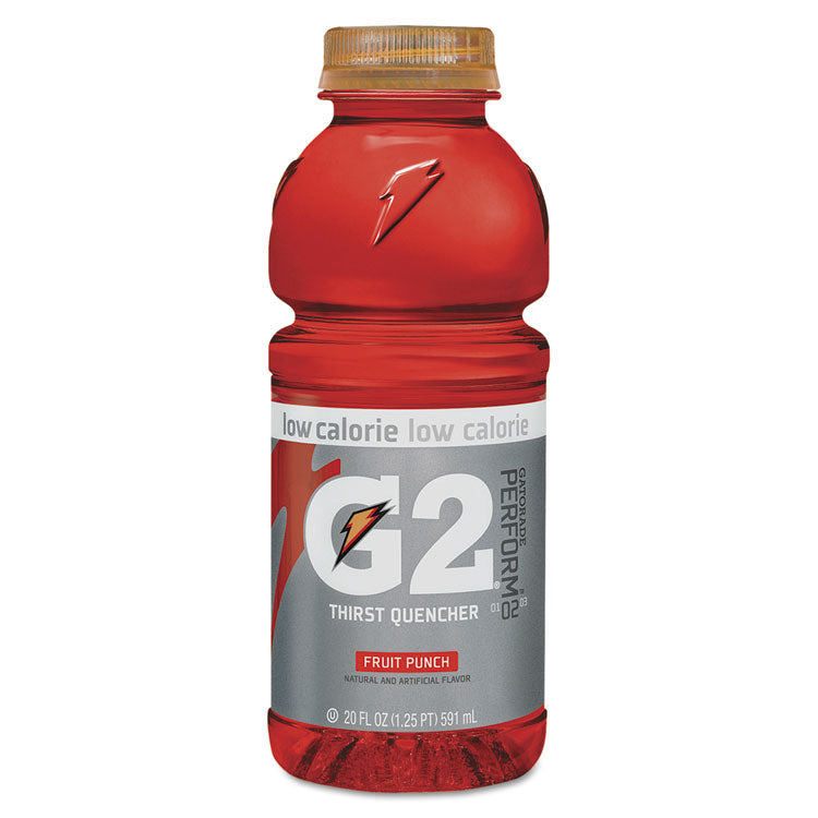 G2 Perform 02 Low-Calorie Thirst Quencher, Fruit Punch, 20 Oz Bottle, 24/carton 1