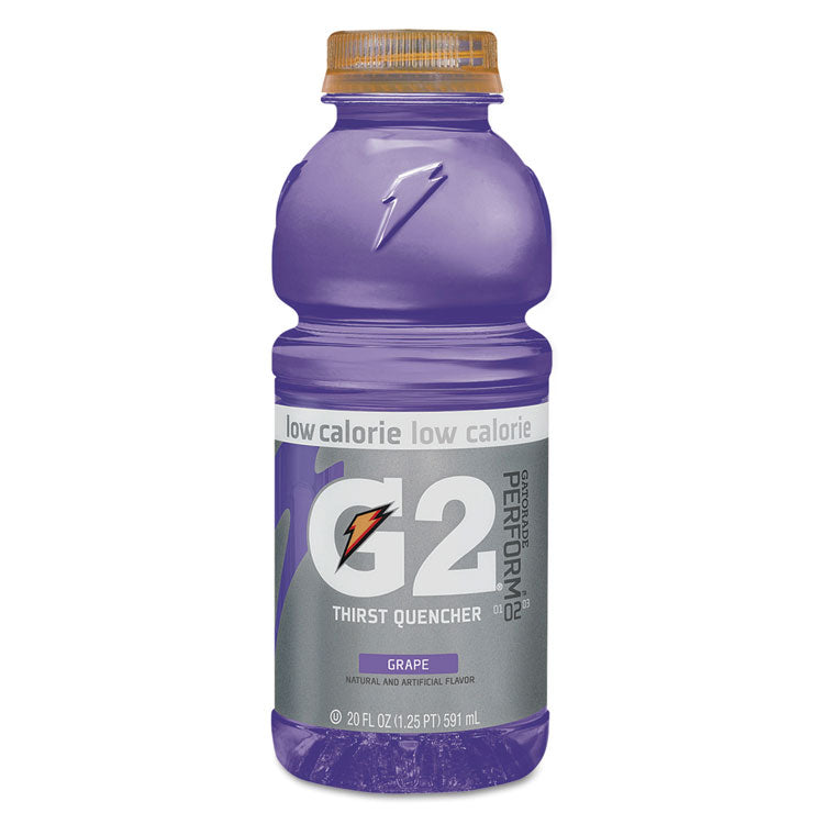 G2 Perform 02 Low-Calorie Thirst Quencher, Grape, 20 Oz Bottle, 24/carton 1