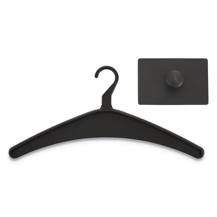 Magnetic Coat Hook With Heavy-Duty Hanger, Metal Hook, Black 2