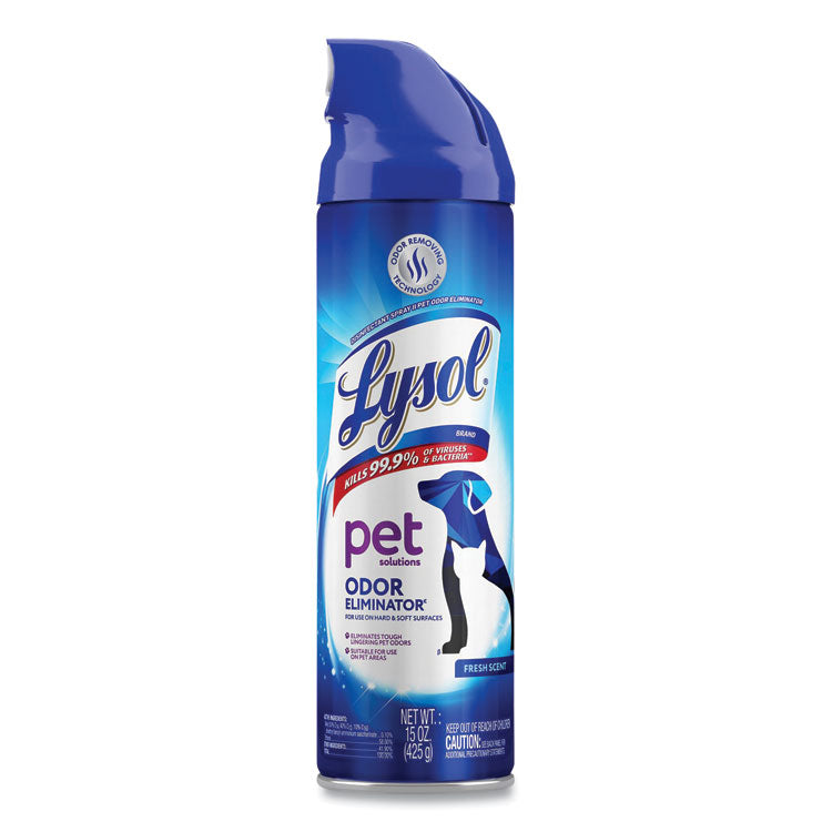 Disinfectant Spray II Pet Odor Eliminator, Fresh, 15 oz Aerosol Spray, 12/Carton 1