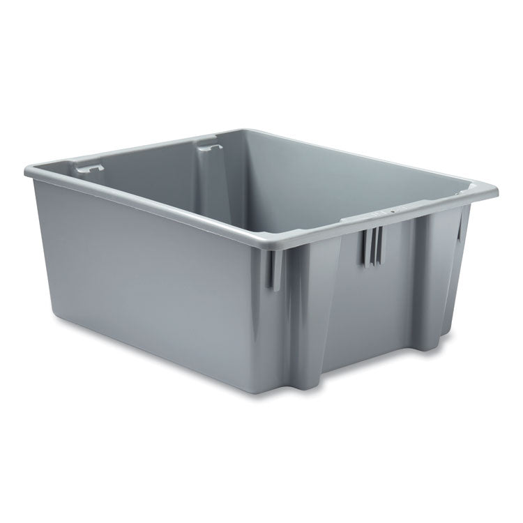 Palletote Box, 19 Gal, 23.5" X 19.5" X 10", Gray 2