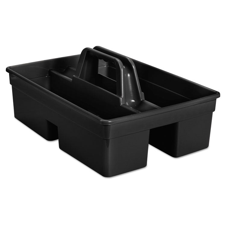 Executive Carry Caddy, Two Compartments, Plastic, 10.75 x 6.5, Black 1