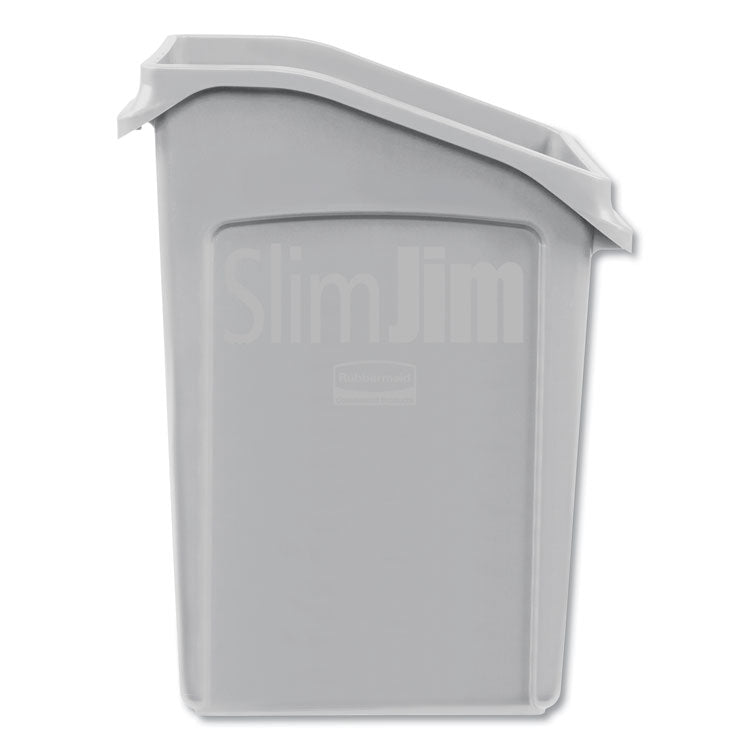 Slim Jim Under-Counter Container, 23 Gal, Polyethylene, Gray 2