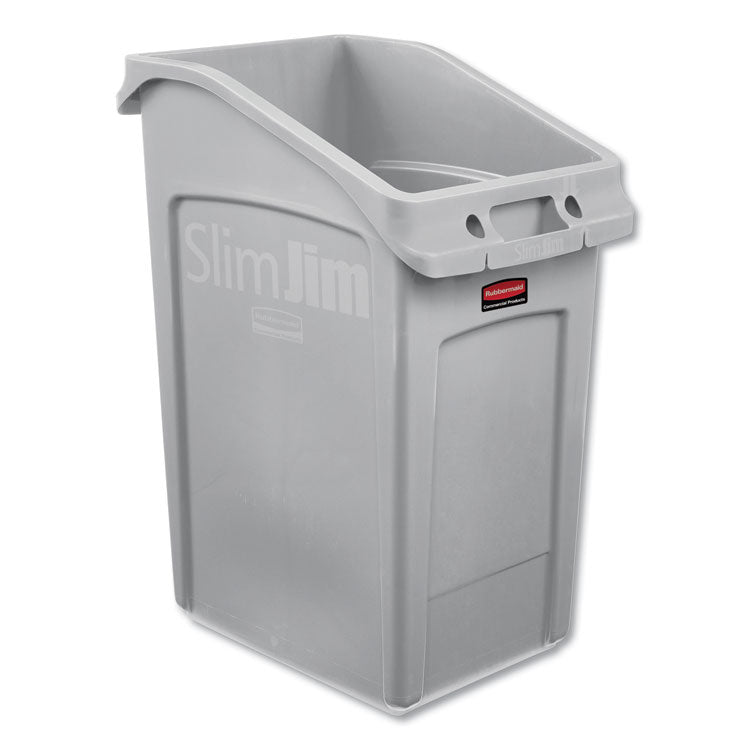 Slim Jim Under-Counter Container, 23 Gal, Polyethylene, Gray 1