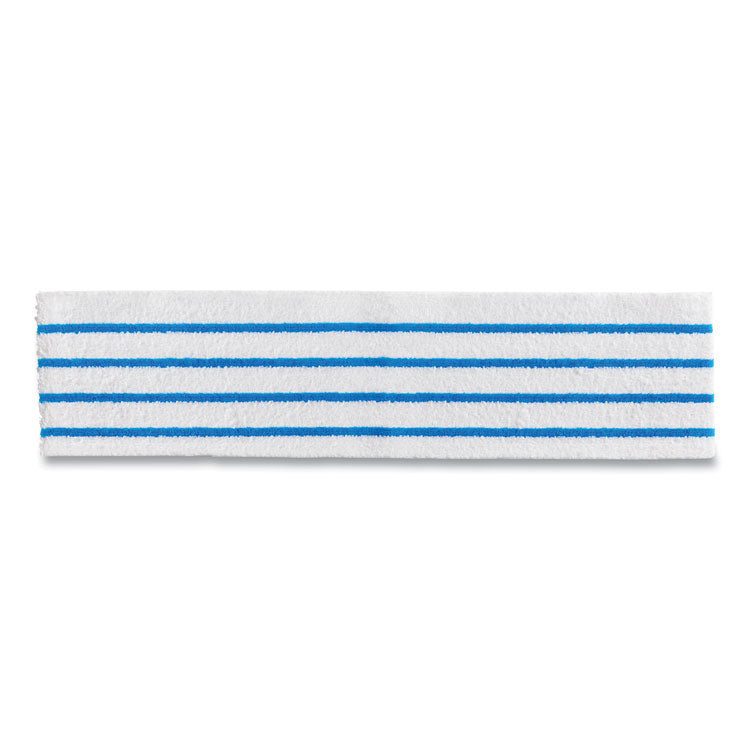 Disposable Microfiber Pad, 4.75 x 19, White/Blue Stripes, 50/Pack, 3 Packs/Carton 1