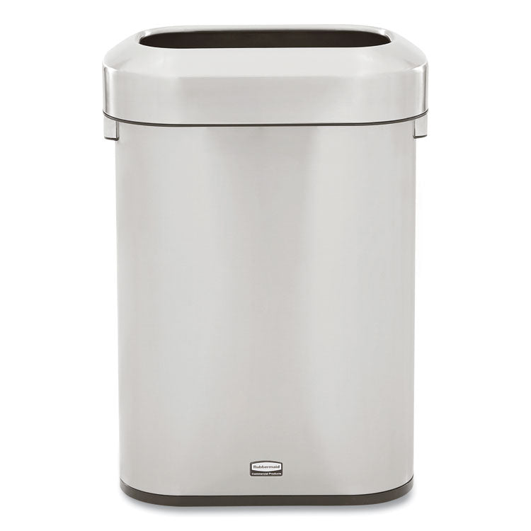 Refine Series Waste Receptacle, 15 gal, Plastic/Stainless Steel 1