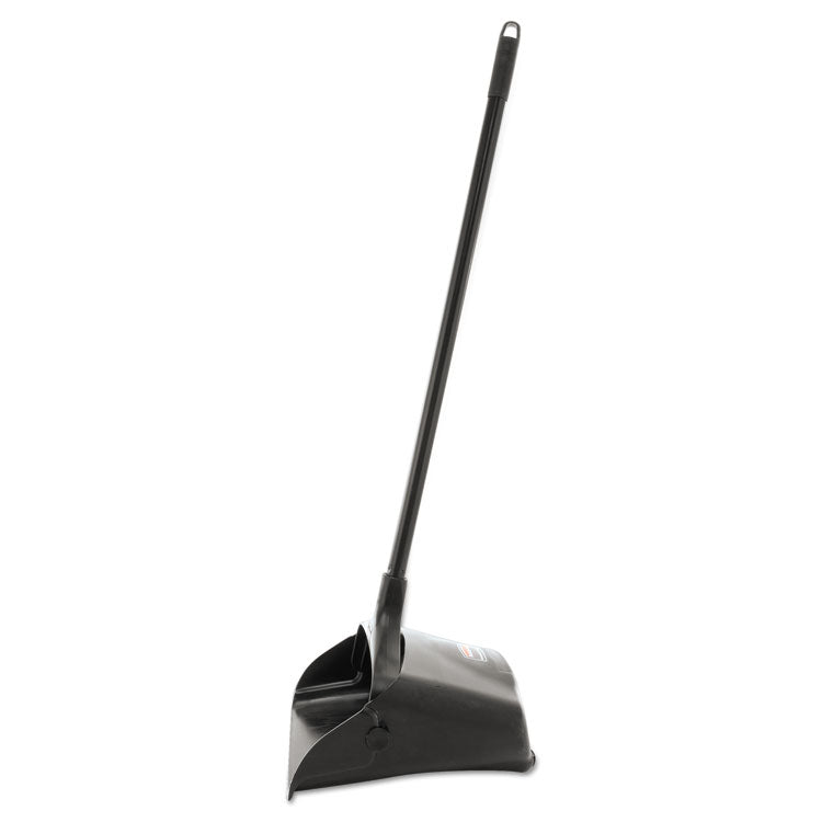 Lobby Pro Upright Dustpan With Wheels, 12.5w X 37h, Polypropylene With Vinyl Coat, Black 2