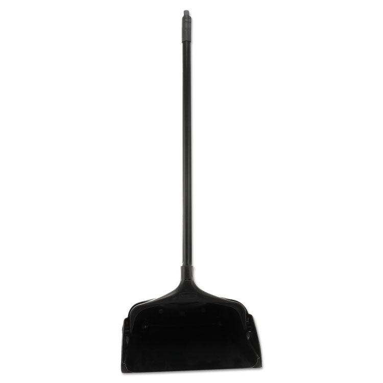 Lobby Pro Upright Dustpan With Wheels, 12.5w X 37h, Polypropylene With Vinyl Coat, Black 1