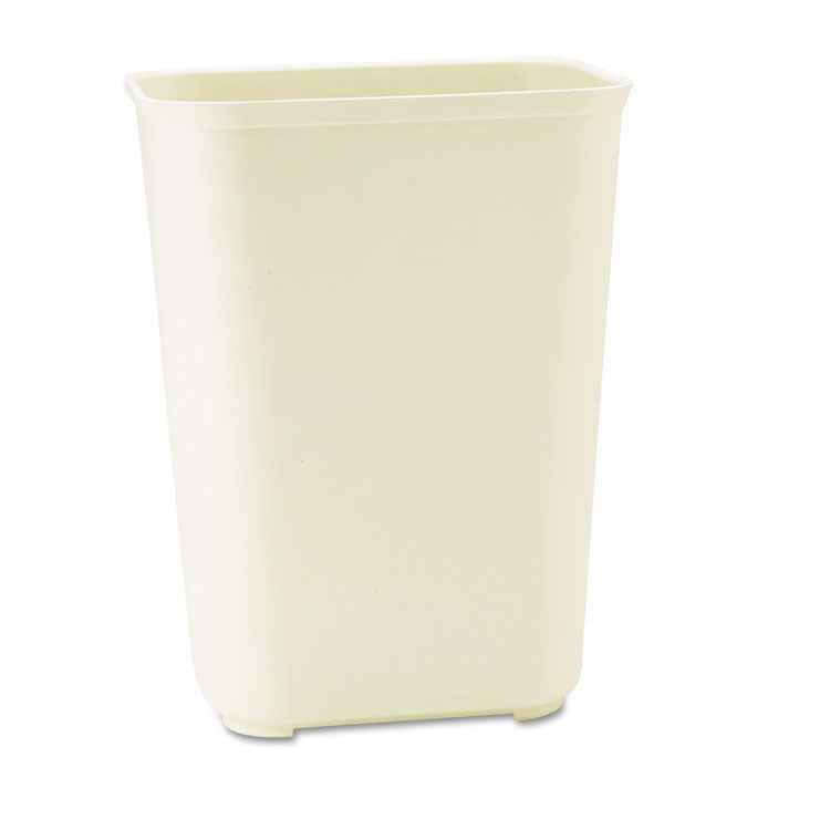 Fiberglass Wastebasket, 10 gal, Fiberglass, Beige 1