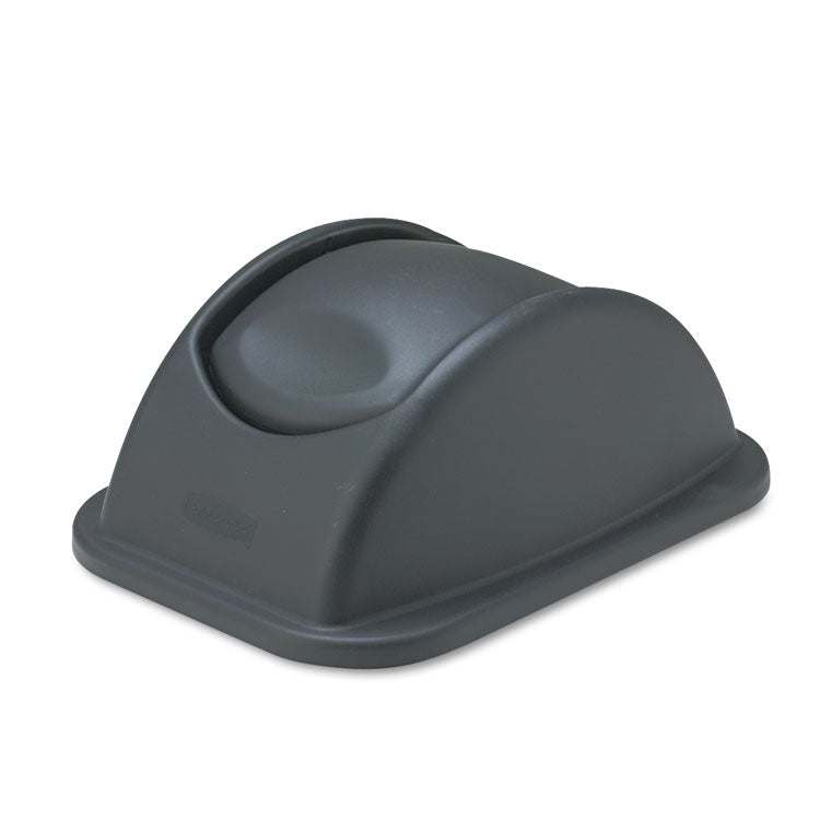 Rectangular Free-Swinging Plastic Lids, Black 2