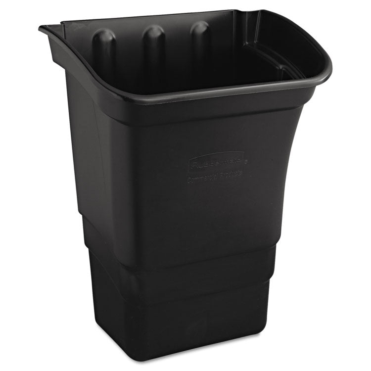 Optional Utility Cart Refuse/Utility Bin, 8 gal, Polyethylene, Black 1