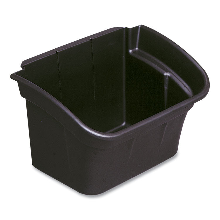 Utility Bin, 4 gal, 17" x 12.13" x 10.5", Black 1