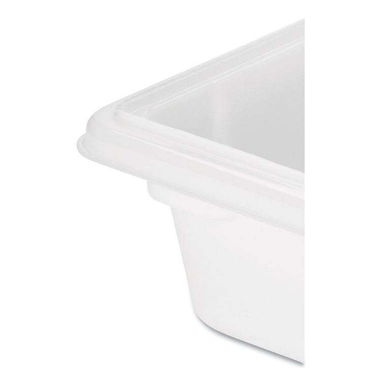 Food/Tote Boxes, 3.5 gal, 18 x 12 x 6, White, Plastic 3