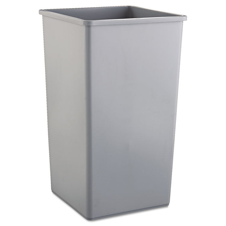 Untouchable Square Waste Receptacle, 50 gal, Plastic, Gray 1