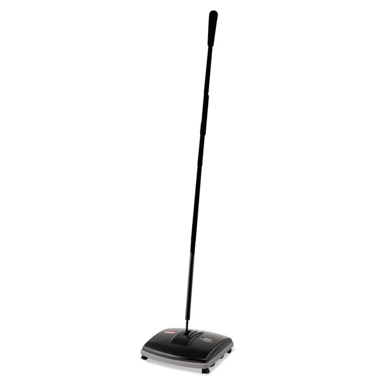 Floor And Carpet Sweeper, 44" Handle, Black/gray 1