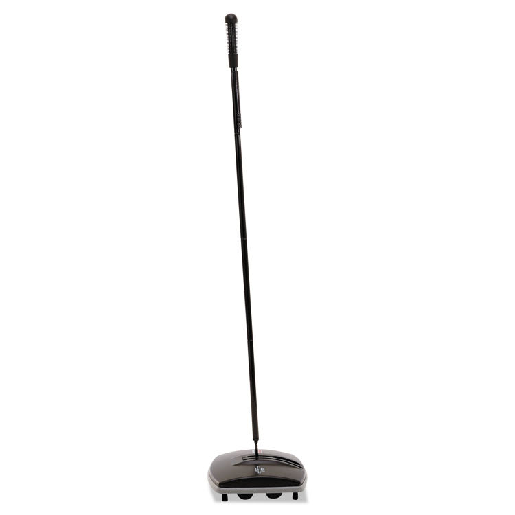 Floor And Carpet Sweeper, 44" Handle, Black/gray 4