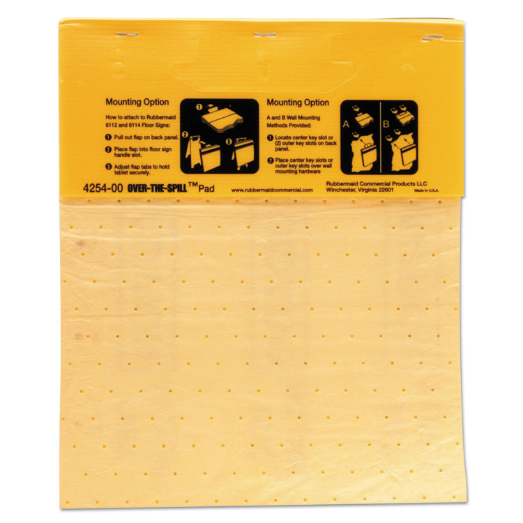 Over-The-Spill Pad Tablet, 12 oz, 16.5 x 14, 22/Pack 3