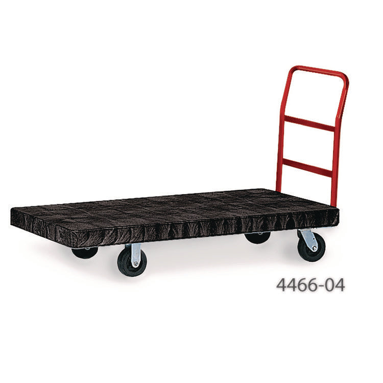 Heavy-Duty Platform Truck Cart, 1,200 Lb Capacity, 24 X 48 Platform, Black 2