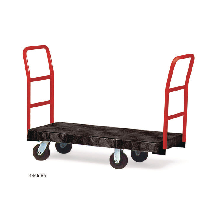 Heavy-Duty Platform Truck Cart, 1,200 Lb Capacity, 24 X 48 Platform, Black 3