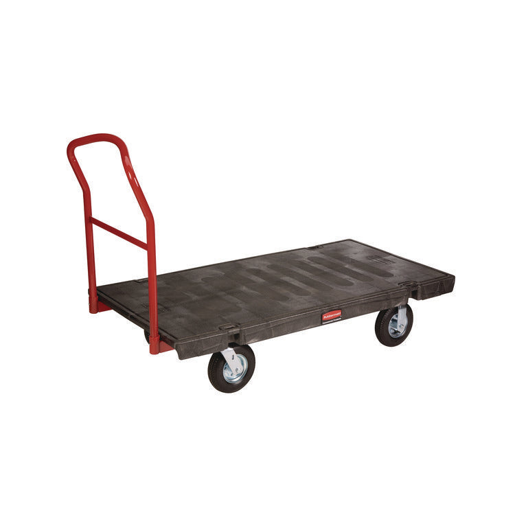 Heavy-Duty Platform Truck Cart, 1,200 Lb Capacity, 24 X 48 Platform, Black 1