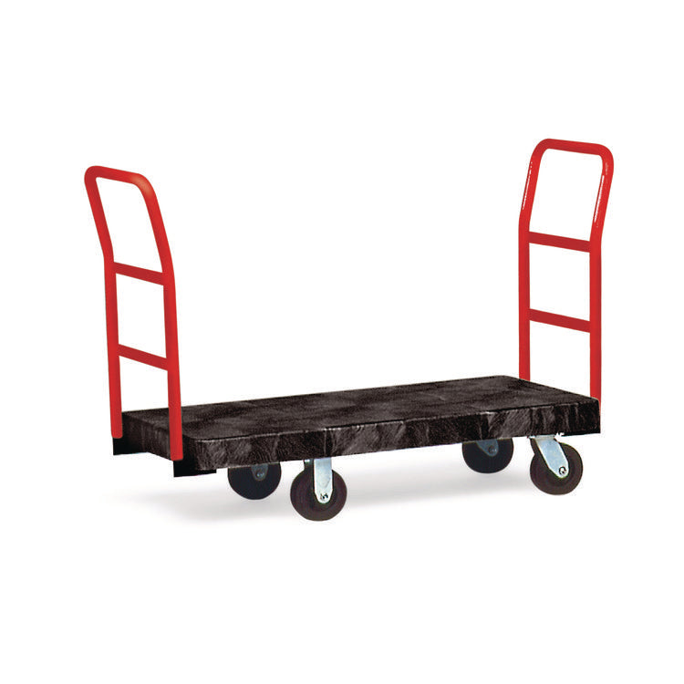 Heavy-Duty Platform Truck Cart, 1,200 Lb Capacity, 24 X 48 Platform, Black 4