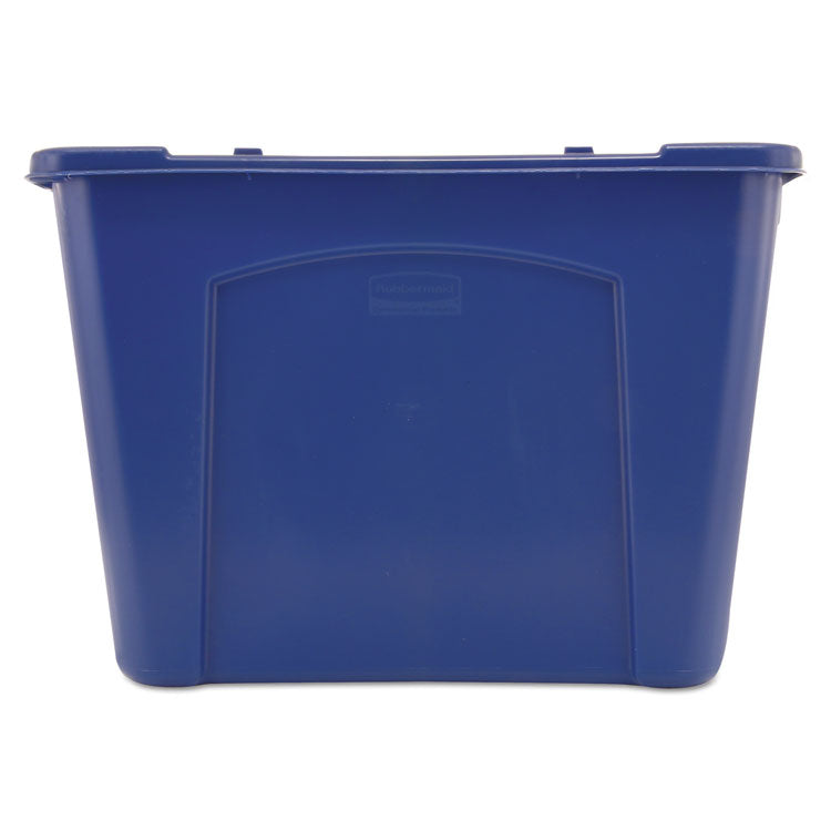 Stacking Recycle Bin, 14 gal, Polyethylene, Blue 3