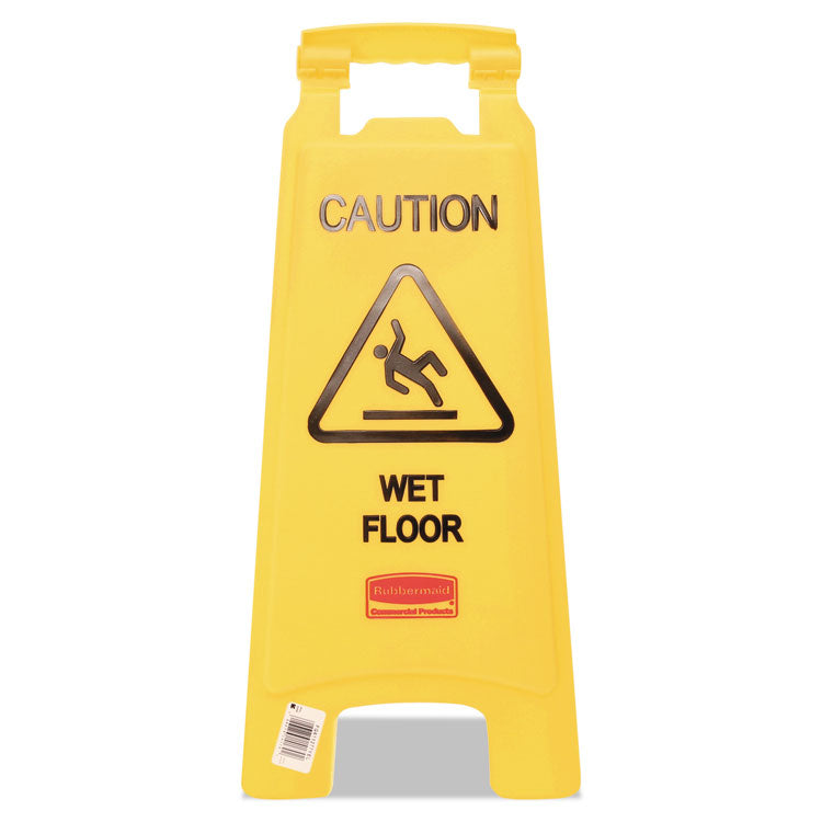 Caution Wet Floor Sign, 11 X 12 X 25, Bright Yellow 4