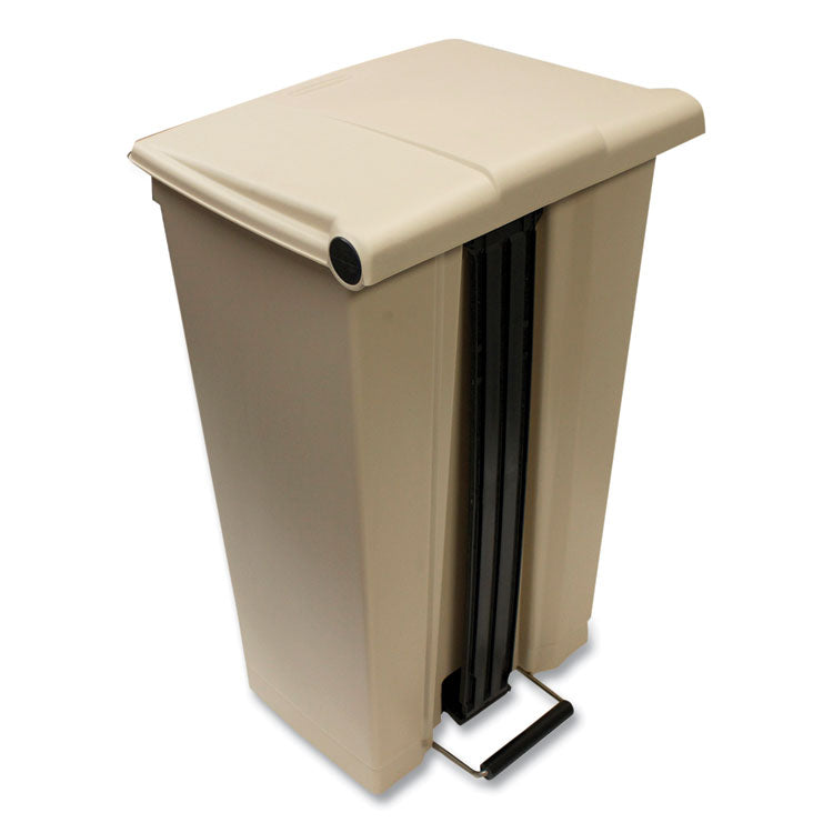 Legacy Step-On Receptacle, 23 gal, Polyethylene, Beige 5