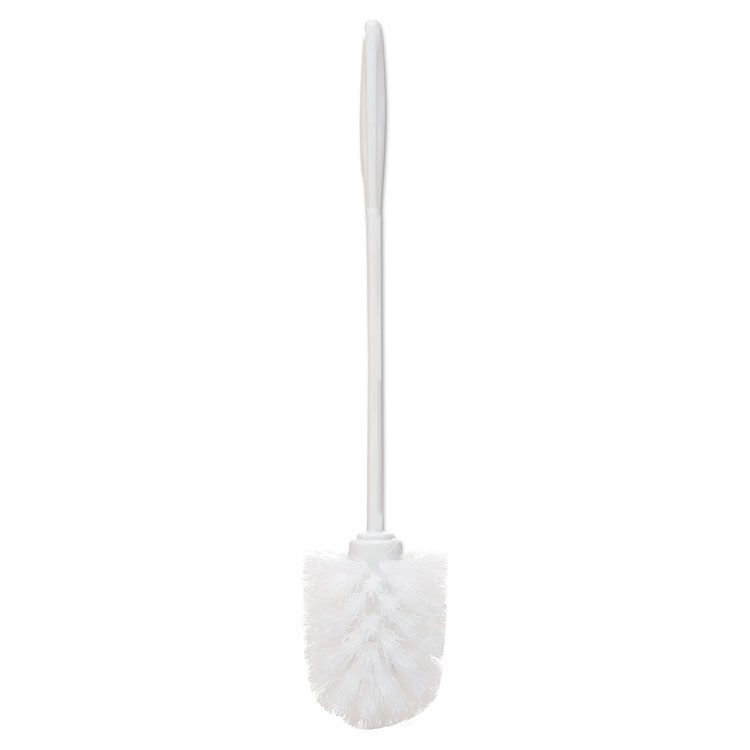 Commercial-Gradetoilet Bowl Brush, 10" Handle, White, 24/Carton 1