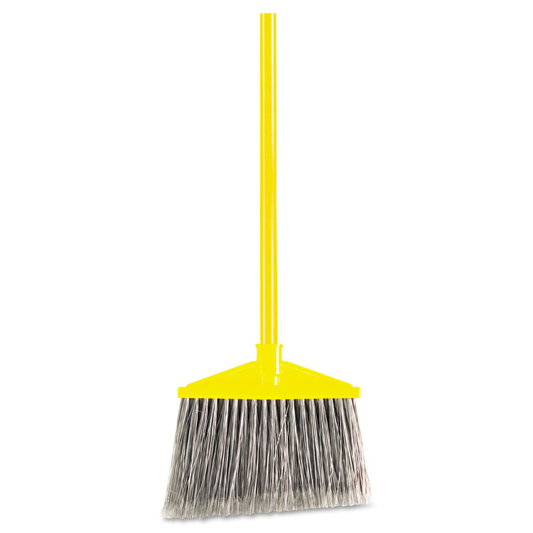 7920014588208, Angled Large Broom, 46.78" Handle, Gray/yellow 1