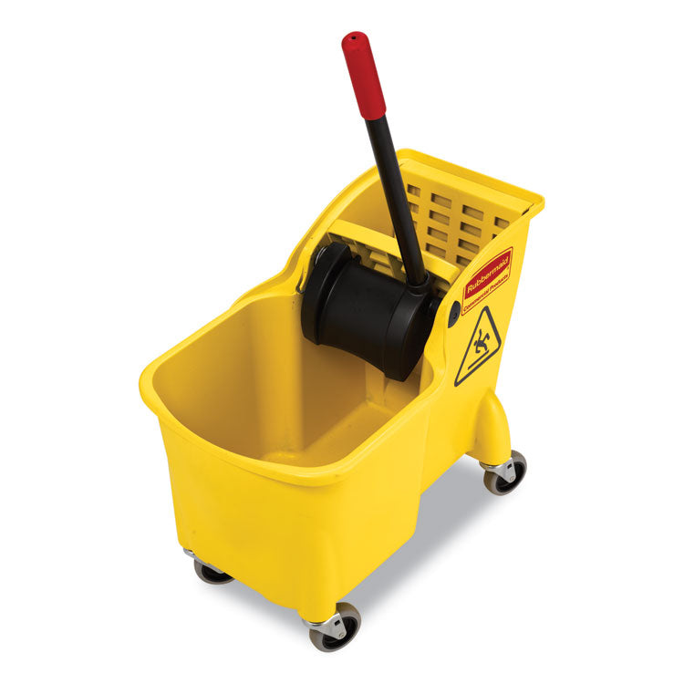 Tandem 31-Quart Bucket/Wringer Combo, Reverse, Yellow 2