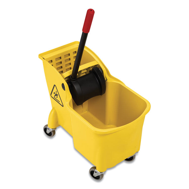 Tandem 31-Quart Bucket/Wringer Combo, Reverse, Yellow 3