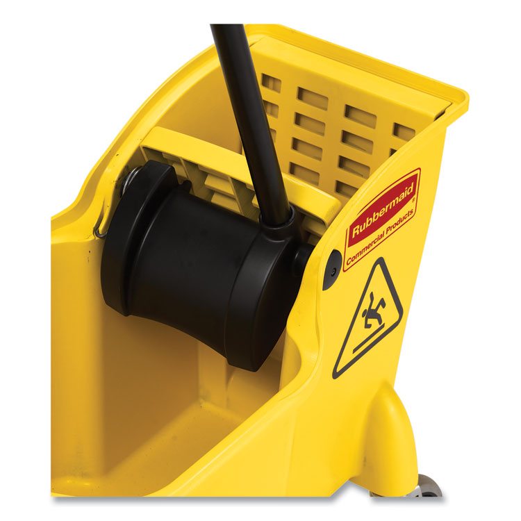 Tandem 31-Quart Bucket/Wringer Combo, Reverse, Yellow 4