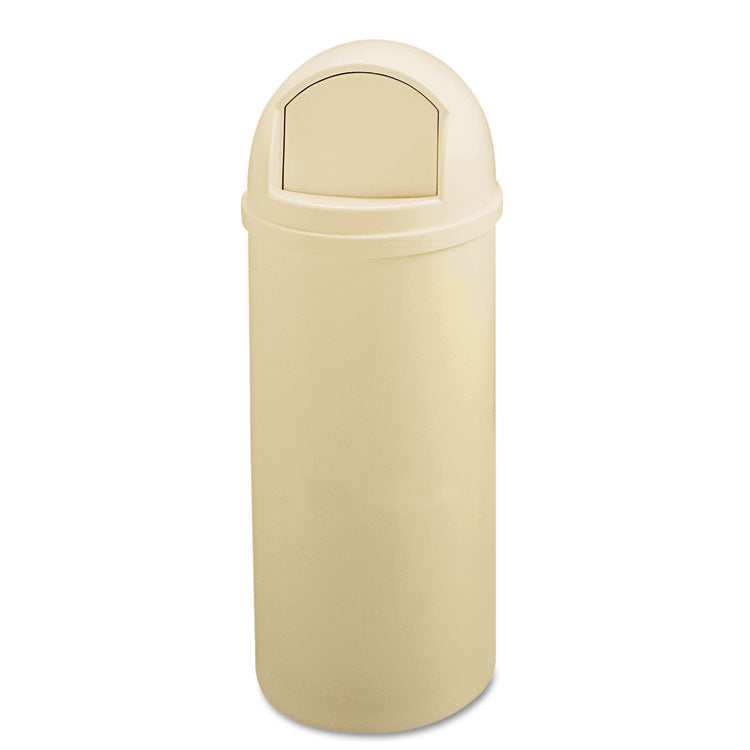 Marshal Classic Container, 25 gal, Plastic, Beige 1