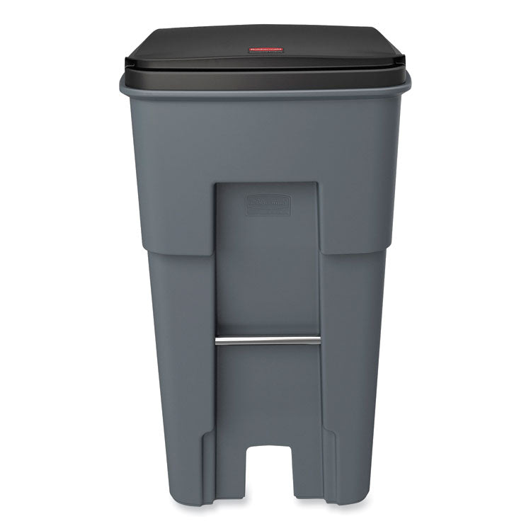 Brute Roll-Out Heavy-Duty Container, 65 gal, Polyethylene, Gray 2