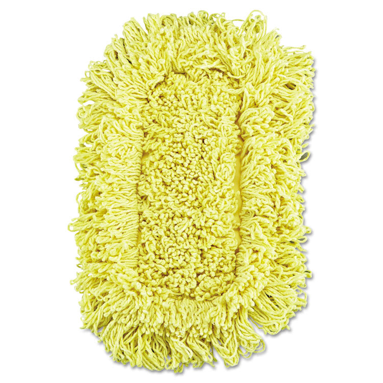 Trapper Looped-End Dust Mop Head, 12 X 5, Yellow, 12/carton 1