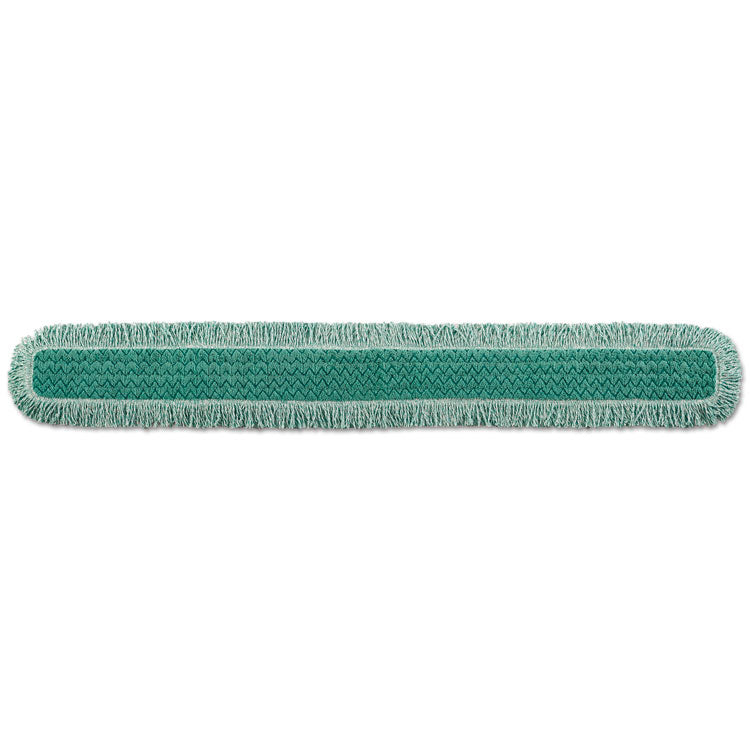 Hygen Dust Mop Heads With Fringe, Green, 60 In., Microfiber, Cut-End 1