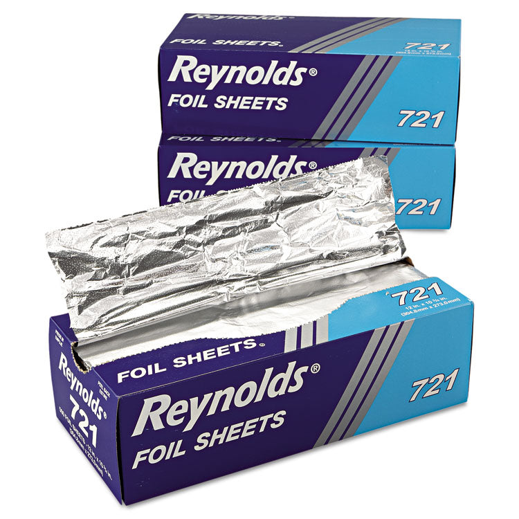 Interfolded Aluminum Foil Sheets, 12 X 10.75, Silver, 500/box, 6 Boxes/carton 2