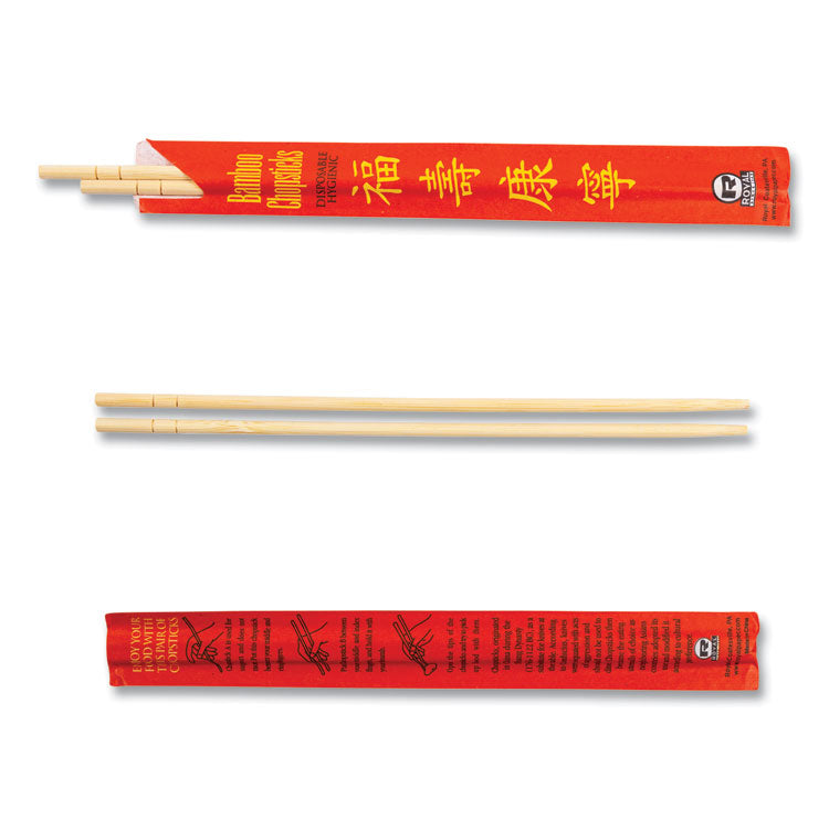 Chopsticks, Bamboo, 9", Natural, 1000/Carton 4