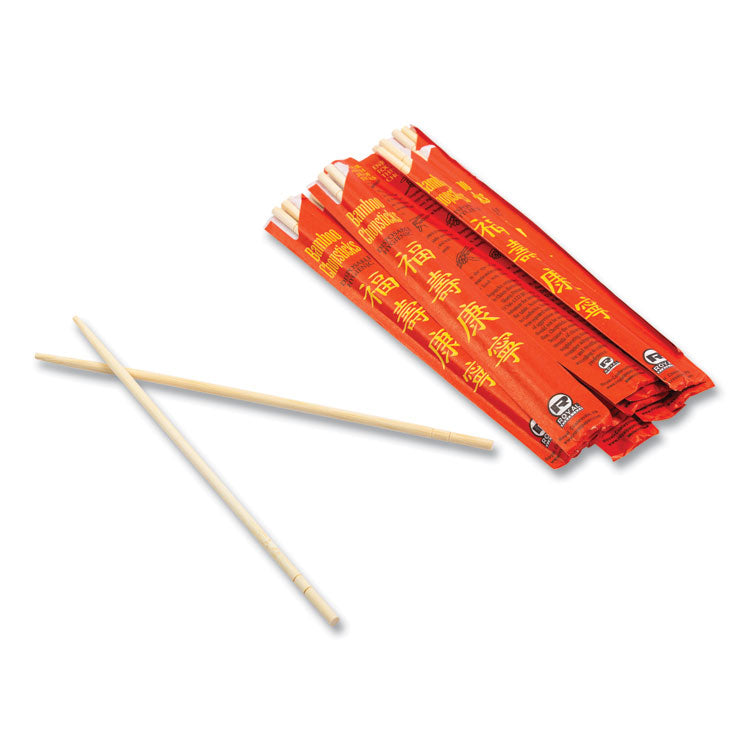 Chopsticks, Bamboo, 9", Natural, 1000/Carton 3