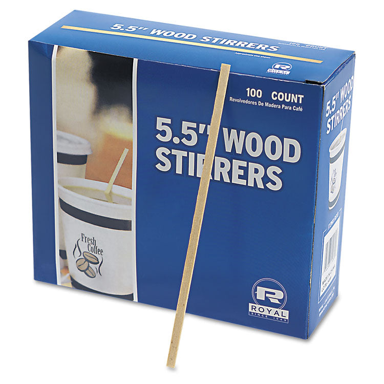 Wood Coffee Stirrers, 5.5", 10,000/carton 4