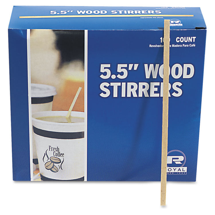 Wood Coffee Stirrers, 5.5", 10,000/carton 2