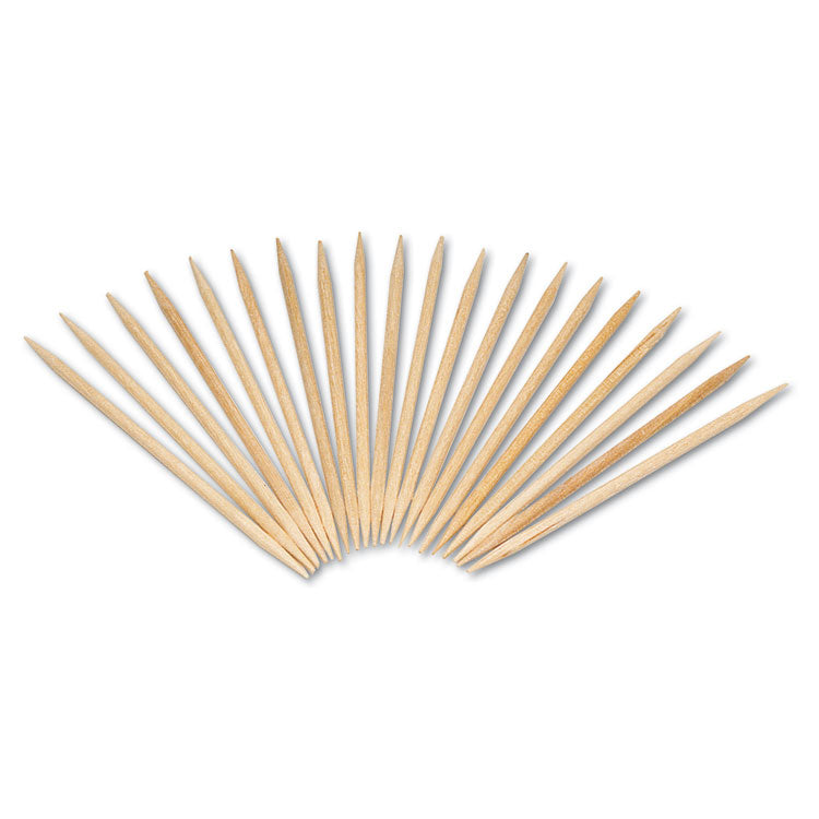 Round Wood Toothpicks, 2.5", Natural, 800/Box, 24 Boxes/Case, 5 Cases/Carton, 96,000 Toothpicks/Carton 1