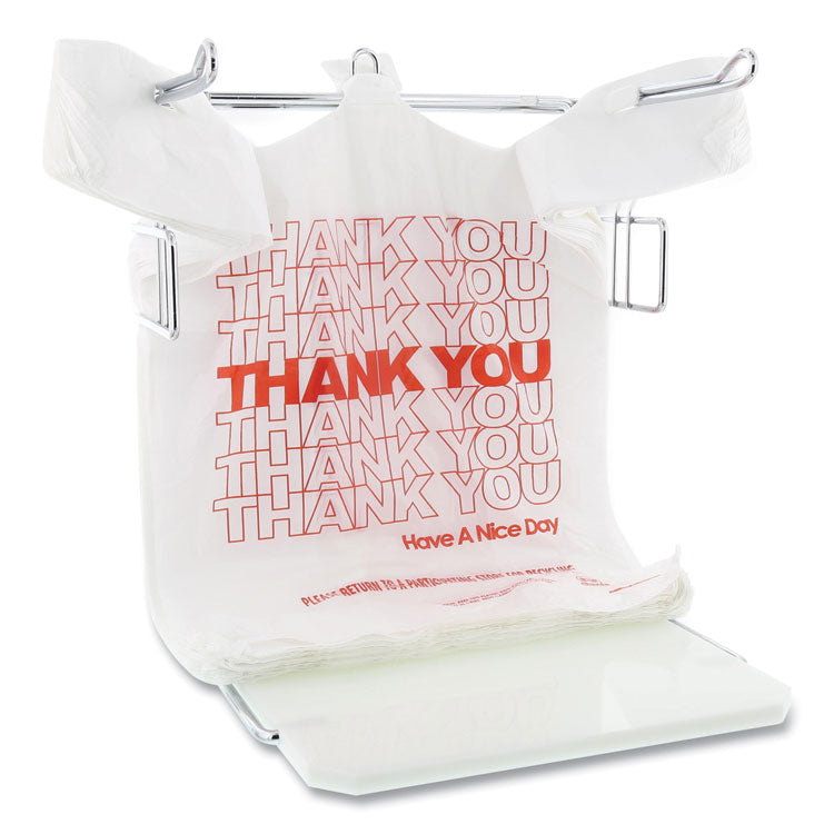 Thank You Bags, 13" x 23" x 23", Red/White, 1,000/Carton 2