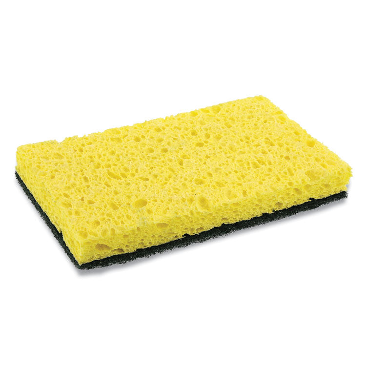 Heavy-Duty Scrubbing Sponge, 3.5 X 6, 0.85" Thick, Yellow/green, 20/carton 1