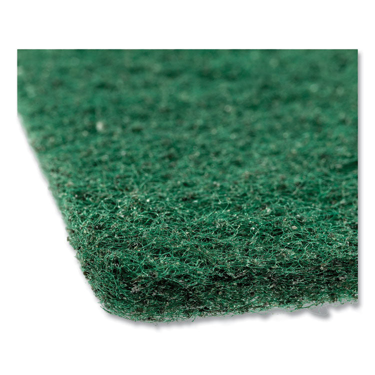 Medium-Duty Scouring Pad, 6 X 9, Green, 10 Pads/pack, 6 Packs/carton 3